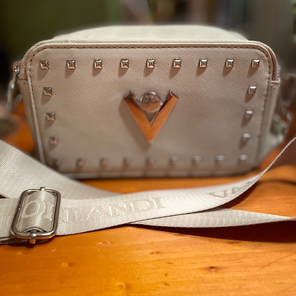 Valentino Orlando white Studded Crossbody Bag NWT